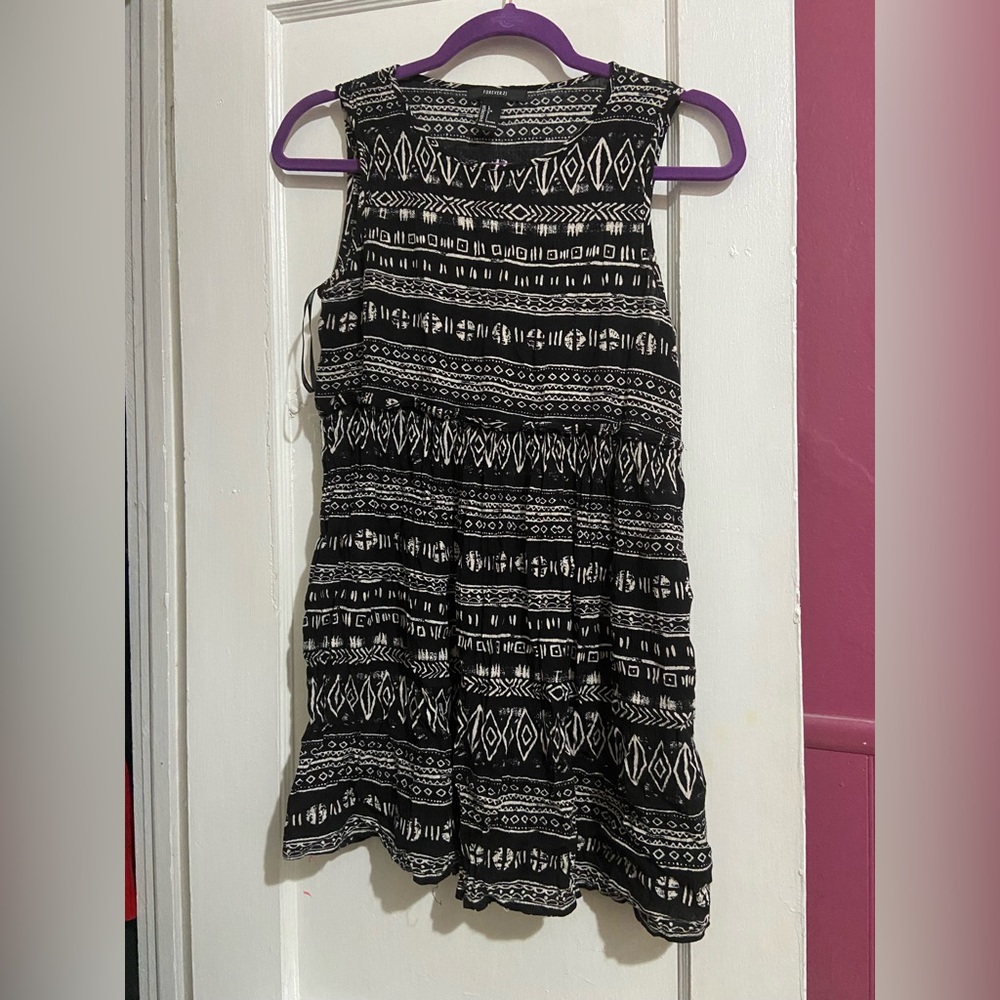 Forever 21 Tribal Print Mini Dress Size: Large